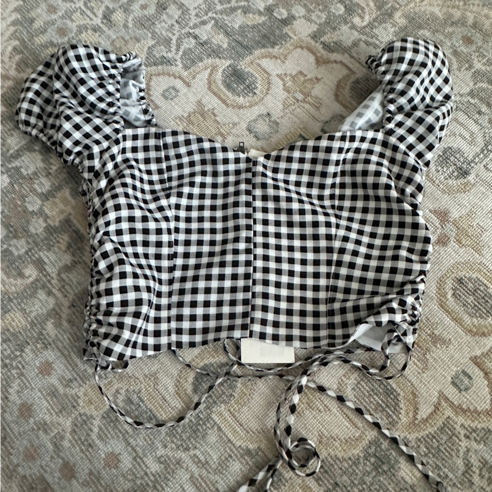 Likely gingham crop top